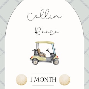 Personalisierte Baby Monatliche Meilenstein Karten - Monatliche erste Jahr Erinnerungskarten für Fotos & Erinnerungen - Babyparty Geschenk für neue Eltern