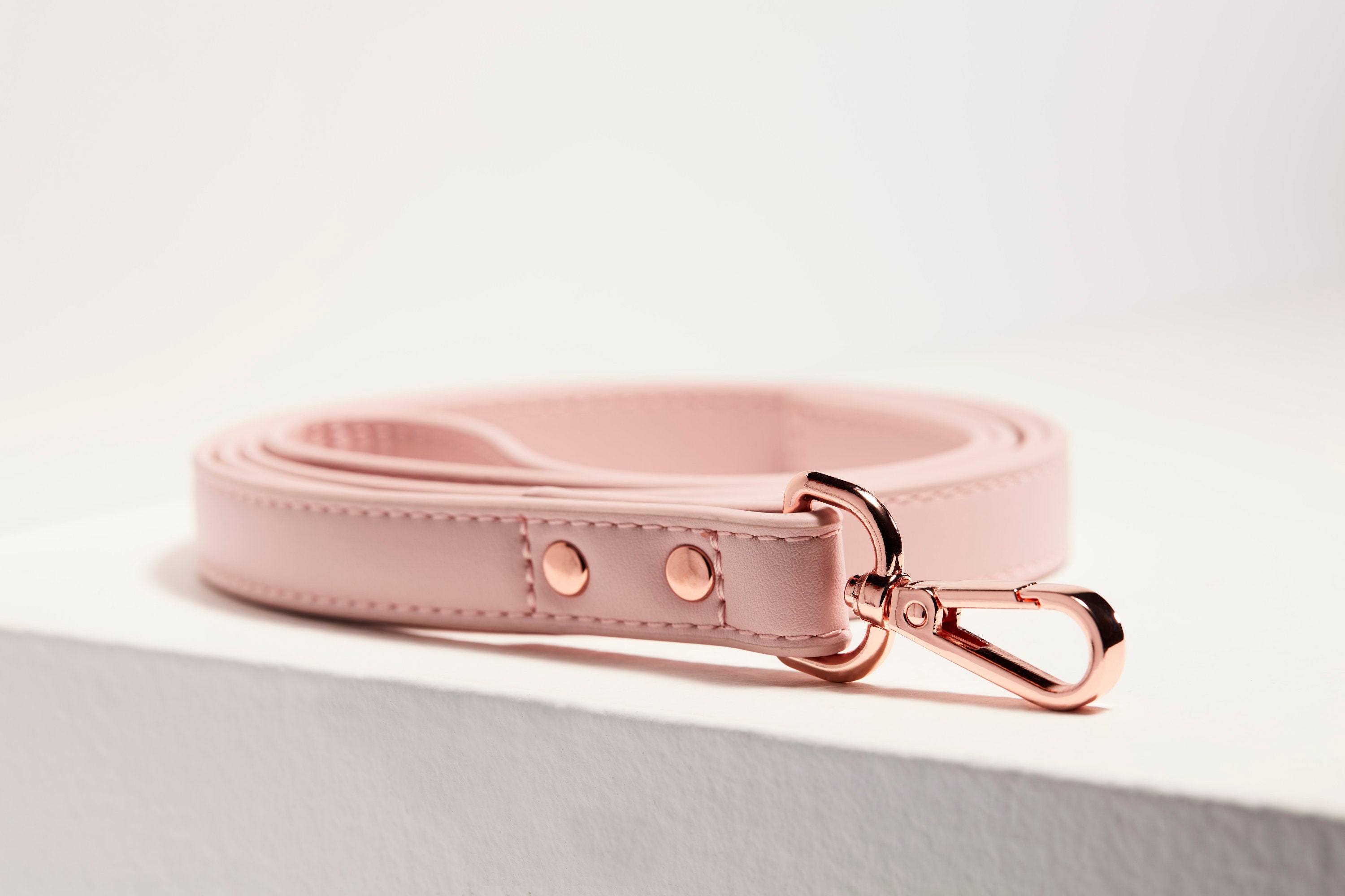 light pink dog leash
