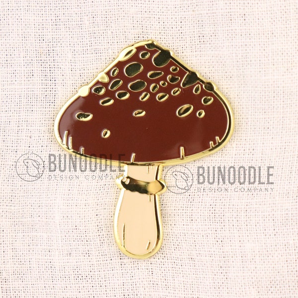 Fly Agaric Toadstool Mushroom Enamel Pin