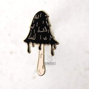 Ink Cap Mushroom Hard Enamel Pin