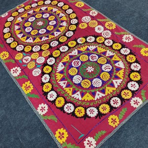 Embroidery, antique embroidery, embroidery textile, handmade textile, suzani, suzani embroidery, Uzbek embroidery,bedcover,handmade bedcover