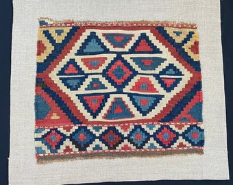 Alfombra antigua, tejido, bordado, tejido antiguo, alfombra oriental, decoraciones de pared, decoración del hogar, alfombra antigua, alfombra de pared, fragmento de kilim,