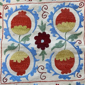 Pillow, embroidery pillow, decorative pillow, handmade pillow, suzani, suzani pillow, home decorations, home decor, handmade decor