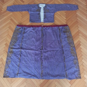 Antique textile, antique costume, Turkish embroidery, embroidery, antique embroidery, Turkish costume, embroidery costume, Silk costume