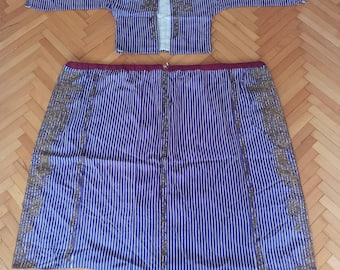 Antikes Textil, antikes Kostüm, türkische Stickerei, Stickerei, antike Stickerei, türkisches Kostüm, Stickereikostüm, Seidenkostüm