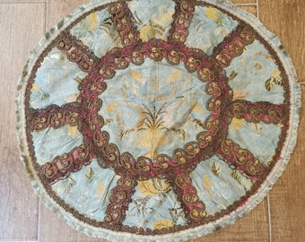 Textile, antique textile, embroidery, European textile, Silk textile
