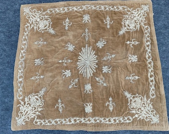 embroidery, antique embroidery, antique textile, embroidery textile, antique velvet, embroidery tablecloth,decorative textile, antique decor
