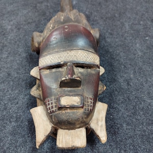 Antique wooden,wall hanging, African mask, wooden mask, wall decoration, collectibles, antique, antique decoration, African wooden, mask