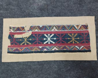 Alfombra antigua, tejido, bordado, tejido antiguo, alfombra de Anatolia, decoraciones de pared, decoración del hogar, kilim antiguo, alfombra de pared, fragmento, decoración de pared