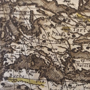 Textile, blockprint textile, decorative textile, Wall decorations, world maps, unique textile world map textile