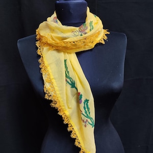 Scarves, scarf, embroidery scarf, handmade scarf, Anatolian scarf, Turkish scarf, shawl, embroidery shawl, handmade shawl, Anatolian shawl