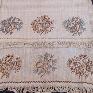 Antique textile Anatolian handcrafted embroidery textile image 3