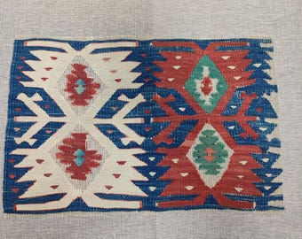 Tapete antigo, tecelagem, bordado, tecelagem antiga, tapete da Anatólia, decorações de parede, decoração para casa, kilim antigo, tapete de parede, fragmento, decoração de parede