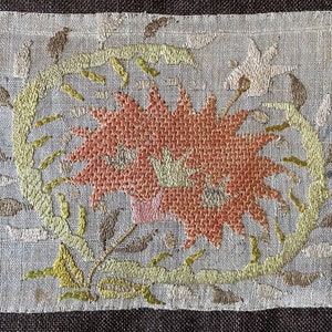 Embroidery, decorative embroidery, wall decoration, Turkish embroidery, decoration textile, textile fragment, antique decoration, home decor