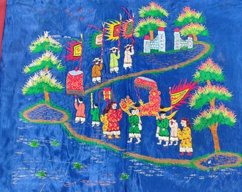 Antique textile, embroidery, antique embroidery, decorative textile, handmade textile, handmade embroidery, China embroidery, China textile