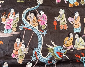 Antique textile, embroidery, antique embroidery, embroidery textile, China textile, Chinese textile,wall decorations,wall textile, Chinese