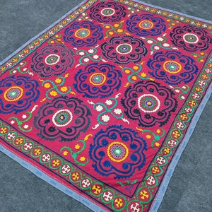 Embroidery, antique embroidery, embroidery textile, handmade textile, suzani, suzani embroidery, Uzbek embroidery,bedcover,handmade bedcover