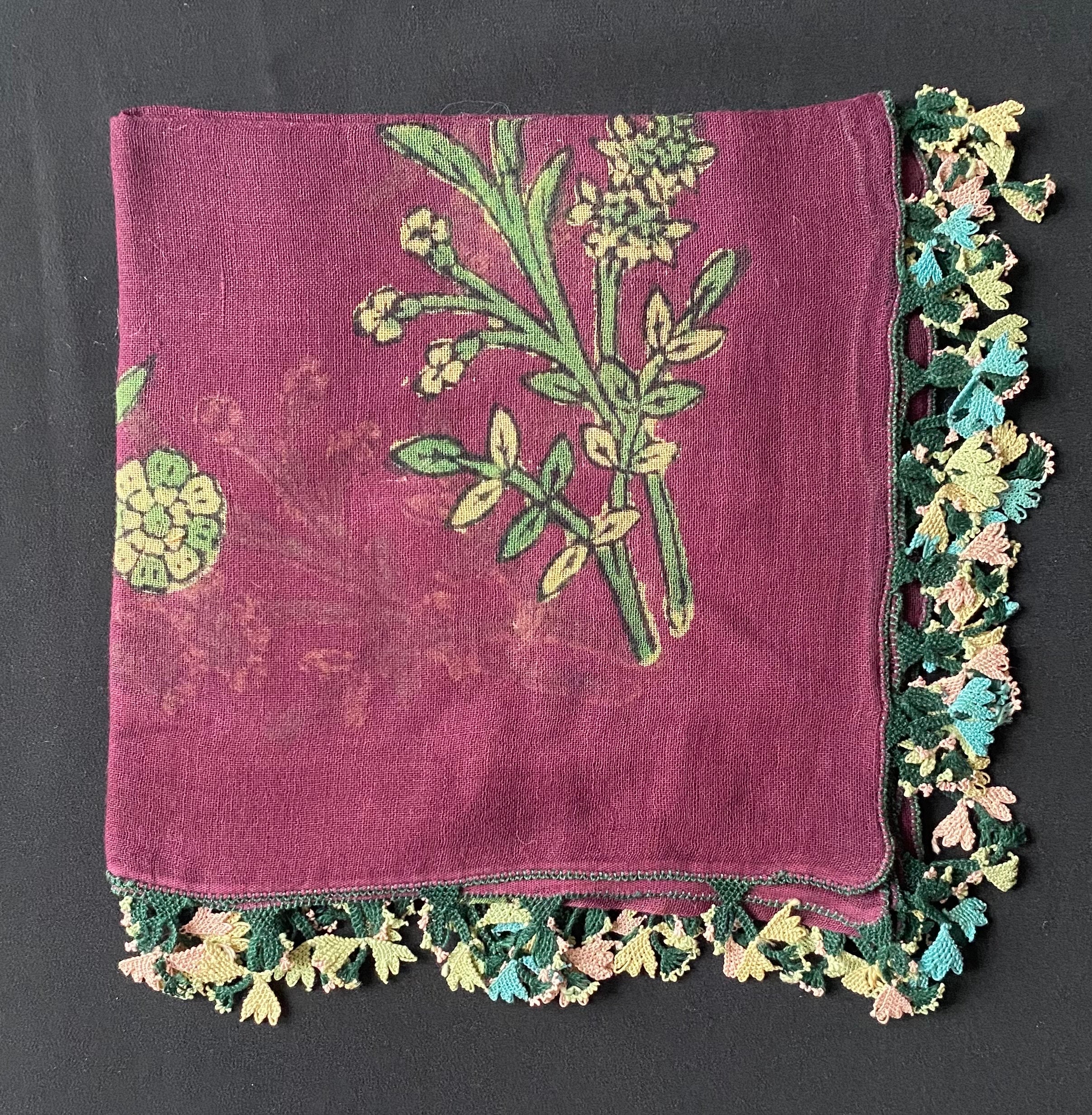 Scarf, Antique Scarf, Embroidery Scarf, Antique Textile