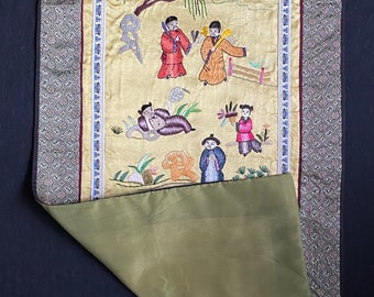 刺繍、装飾刺繍、壁装飾、中国刺繍、装飾織物、中国刺繍、アンティーク