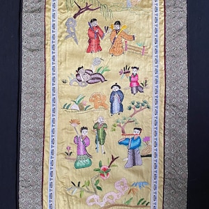 Embroidery, decorative embroidery, wall decoration, Chinese embroidery, decoration textile, China embroidery, antique decoration, home decor