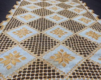 Antique textile, embroidery, antique embroidery, decorative textile,home decorations, tablecloth, antique tablecloth, embroidery tablecloth