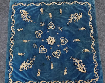 embroidery, antique embroidery, antique textile, embroidery textile, antique velvet, embroidery tablecloth,decorative textile, antique decor