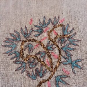 Antique textile Anatolian handcrafted embroidery textile image 6