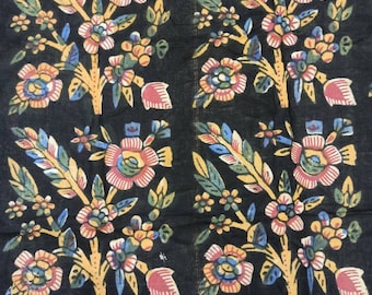 Antique textile, embroidery, antique, decorative textile, Turkish textile, blocprint, blocprint textile, Anatolian, scarf, tablecover