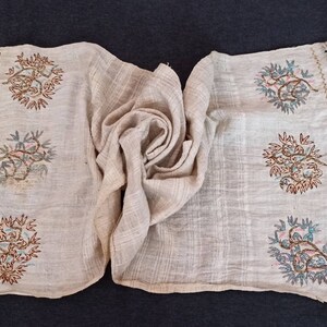 Antique textile Anatolian handcrafted embroidery textile image 2