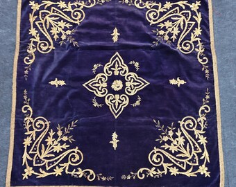embroidery, antique embroidery, antique textile, embroidery textile, antique velvet, embroidery tablecloth,decorative textile, antique decor