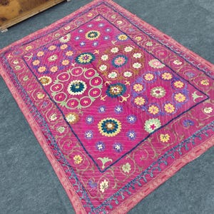 Embroidery, antique embroidery, embroidery textile, handmade textile, suzani, suzani embroidery, Uzbek embroidery,bedcover,handmade bedcover