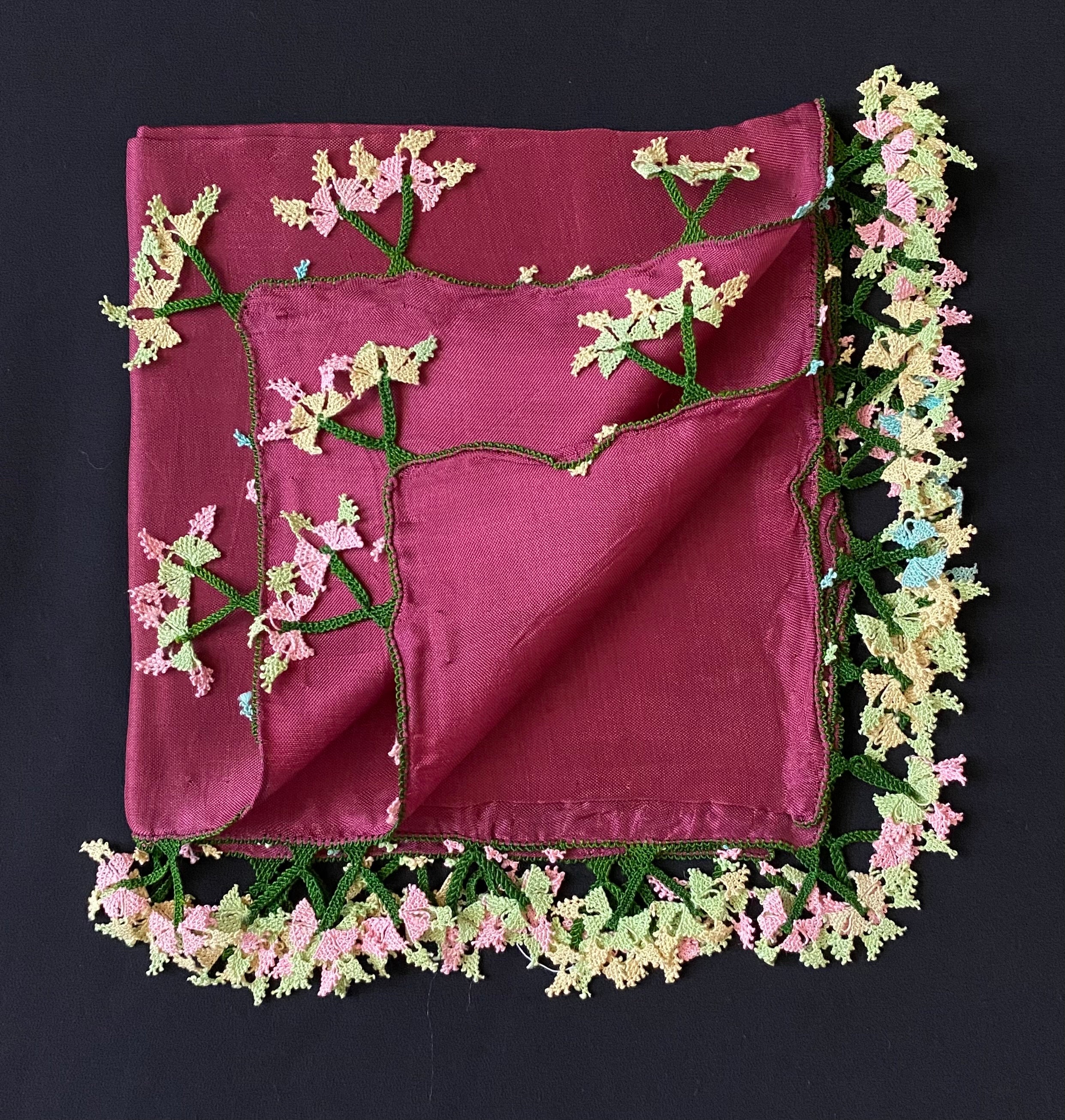 Scarf, Antique Scarf, Embroidery Scarf, Antique Textile