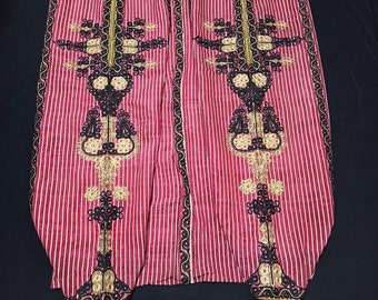 Antikes Textil, antikes Kostüm, anatolisches Kostüm, türkisches Kostüm, Stickerei, türkische Stickerei, antike Stickerei, Handarbeit, Seide