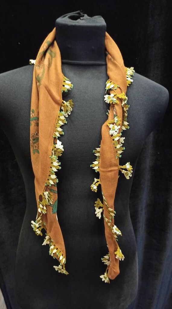 Embroidery scarf , Anatolian antique handwork