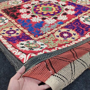 Antique embroidery, Suzani, antique suzani, antique textile, embroidery textile, embroidery bedspread, antique embroidery, home decorations