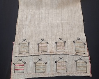 Antique textile, embroidery, antique embroidery, decorative textile, collectibles textile, handmade textile, handworking, home decorations