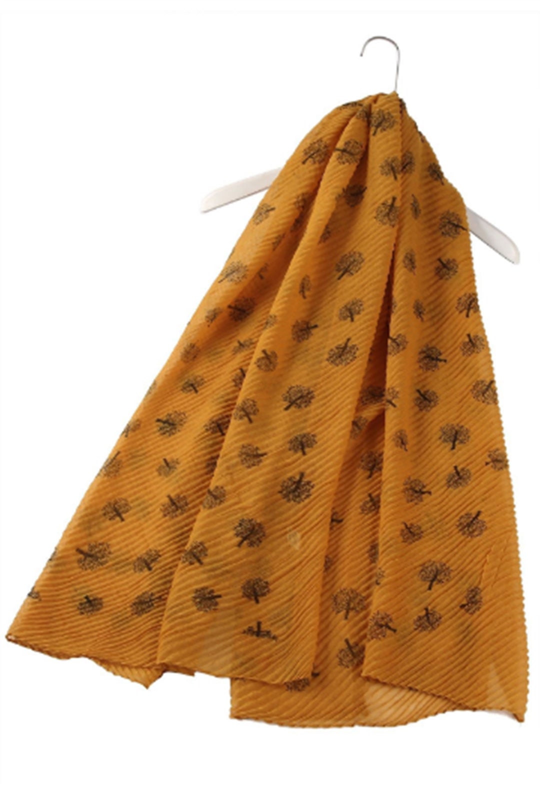 Women's Tree of Life Scarf Gift for Wife Mustard Scarf - Etsy Canada