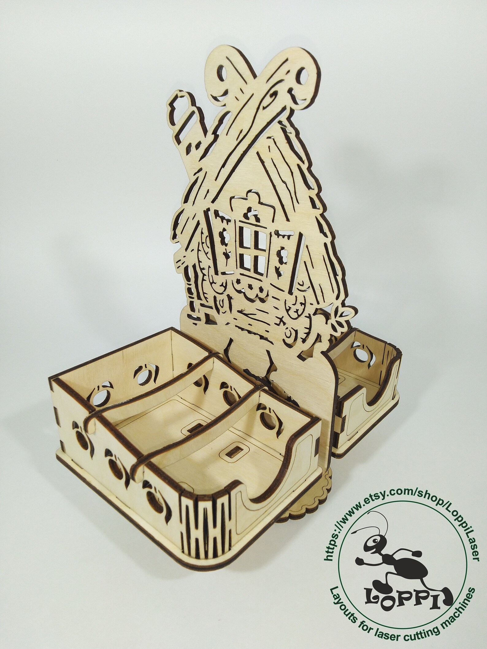 Laser cut digital files Pattern stands for tea bags Etsy