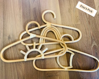 Kid, baby rattan hanger. Sun, Moon, Rainbow Rattan hanger for your kid closet