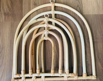 Rattan Rainbow/ Rainbow rattan wall decor/ Decor Rainbow/ Decor rattan/ Gift for home