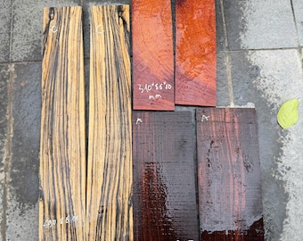 Set of wood scale for making knife saya, knife sheath, knife cover