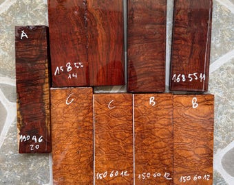 Knife handle Scales Set from Exotic wood
