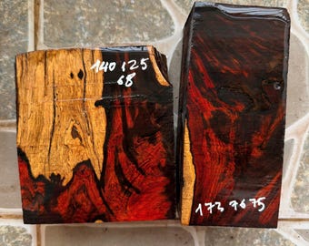 Set of 2 big Siamese Rosewood blanks, D20, for wood turning blank, knife handle blank, pen blank