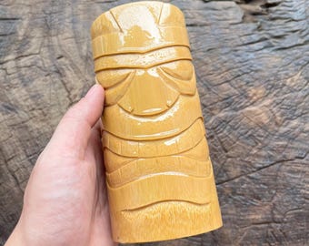 Personalized Tiki mug/ Tiki drinkware/ Tiki cup/ Bamboo mug