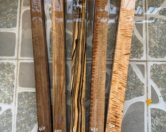 Selection of wood cue blank, perfect for handle making, pen making