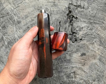 Custom Wooden Portafilter Handle & Steam Knob Set, Handmade Espresso Accessories, Coffee Bar Upgrade, Barista Gift