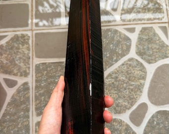 Amazing black curly Siamese Rosewood blanks for wood handle, pen turning, making. W10
