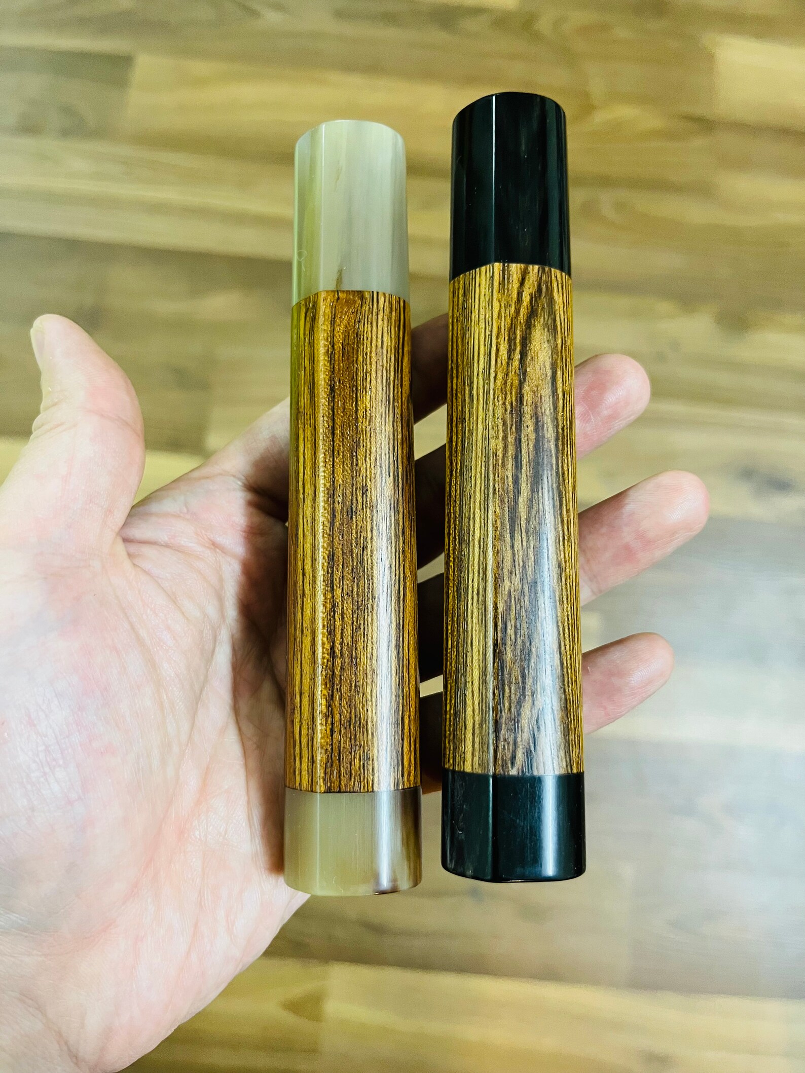 Customized Japanese Knife Handle/ Wa D Oval Handle/buffalo Etsy