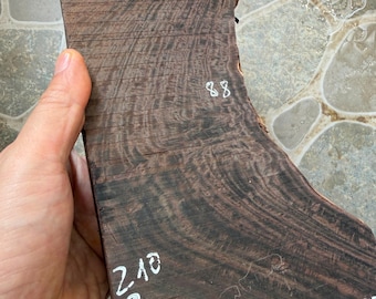 Super Cool Black Quilted Curly Siamese Rosewood blank for wood turning blank, knife handle blank, pen blank