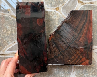 2 Siamese Rosewood blanks for bowl turning, handle making, D52